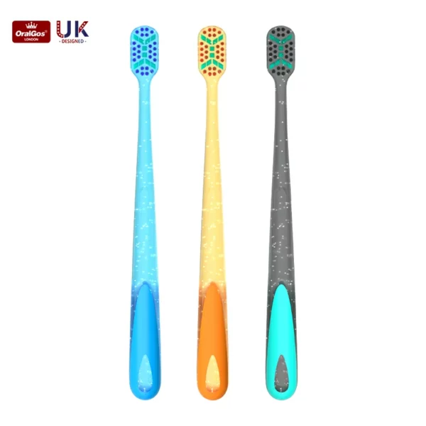 OralGos Wide Head Soft Bristle Toothbrush DB029