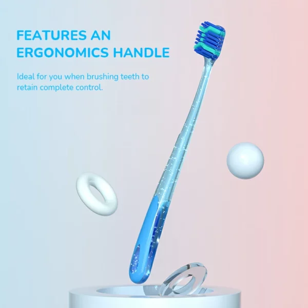 OralGos Wide Head Soft Bristle Toothbrush DB029