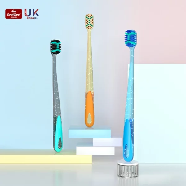 OralGos Wide Head Soft Bristle Toothbrush DB029