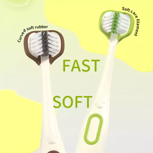 Three-Sided Toothbrush | Deep Clean| For Kids