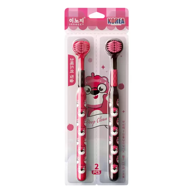 3-sided toothbrush manual toothbrushes tooth brushes soft adult