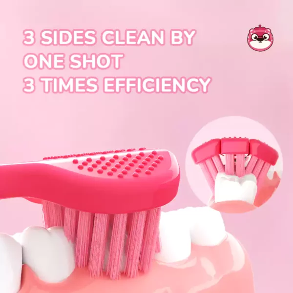 3-sided toothbrush manual toothbrushes tooth brushes soft adult