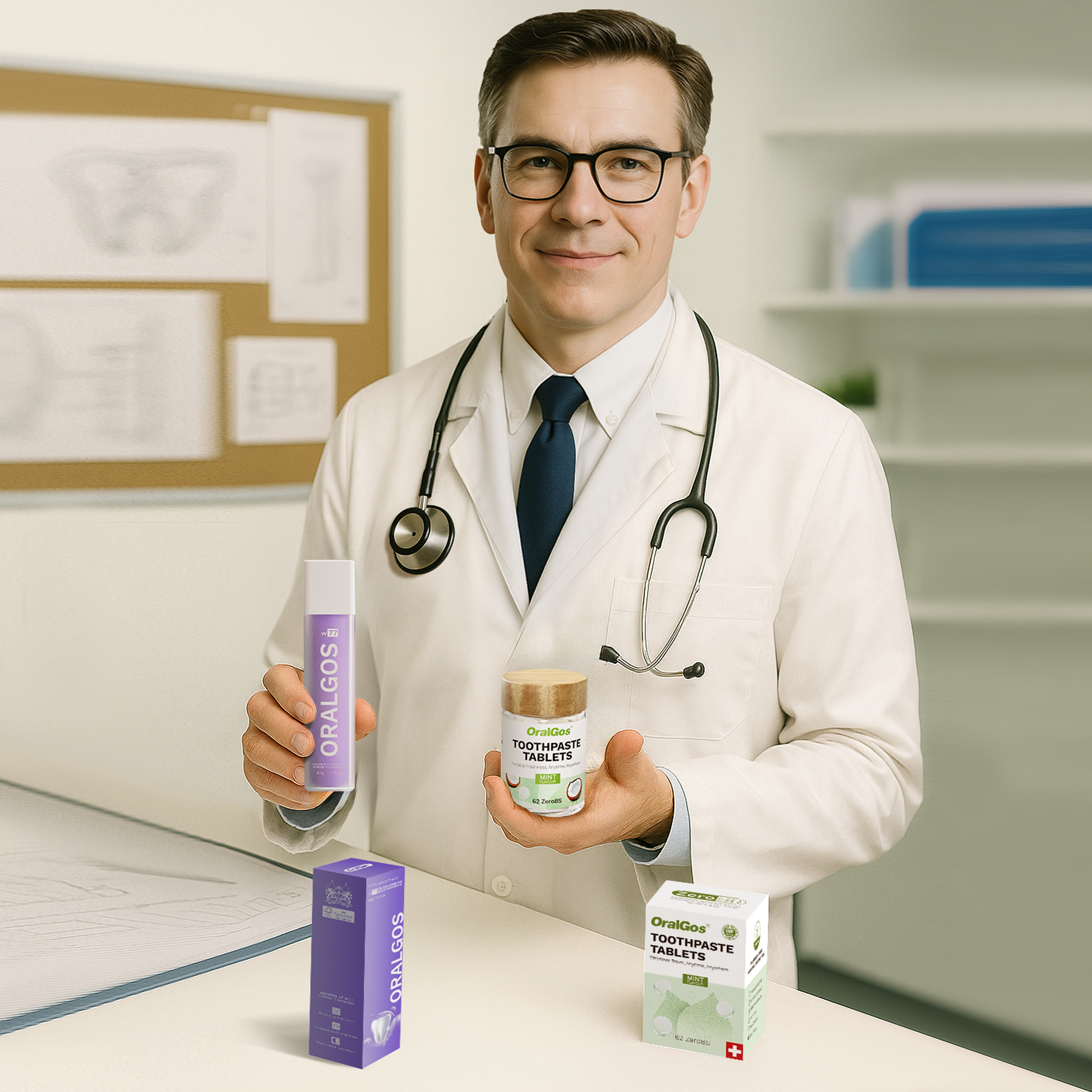 Oral care products recommended by dentists